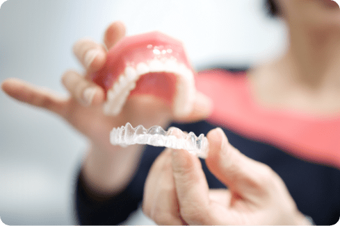 歯列模型とインビザライン